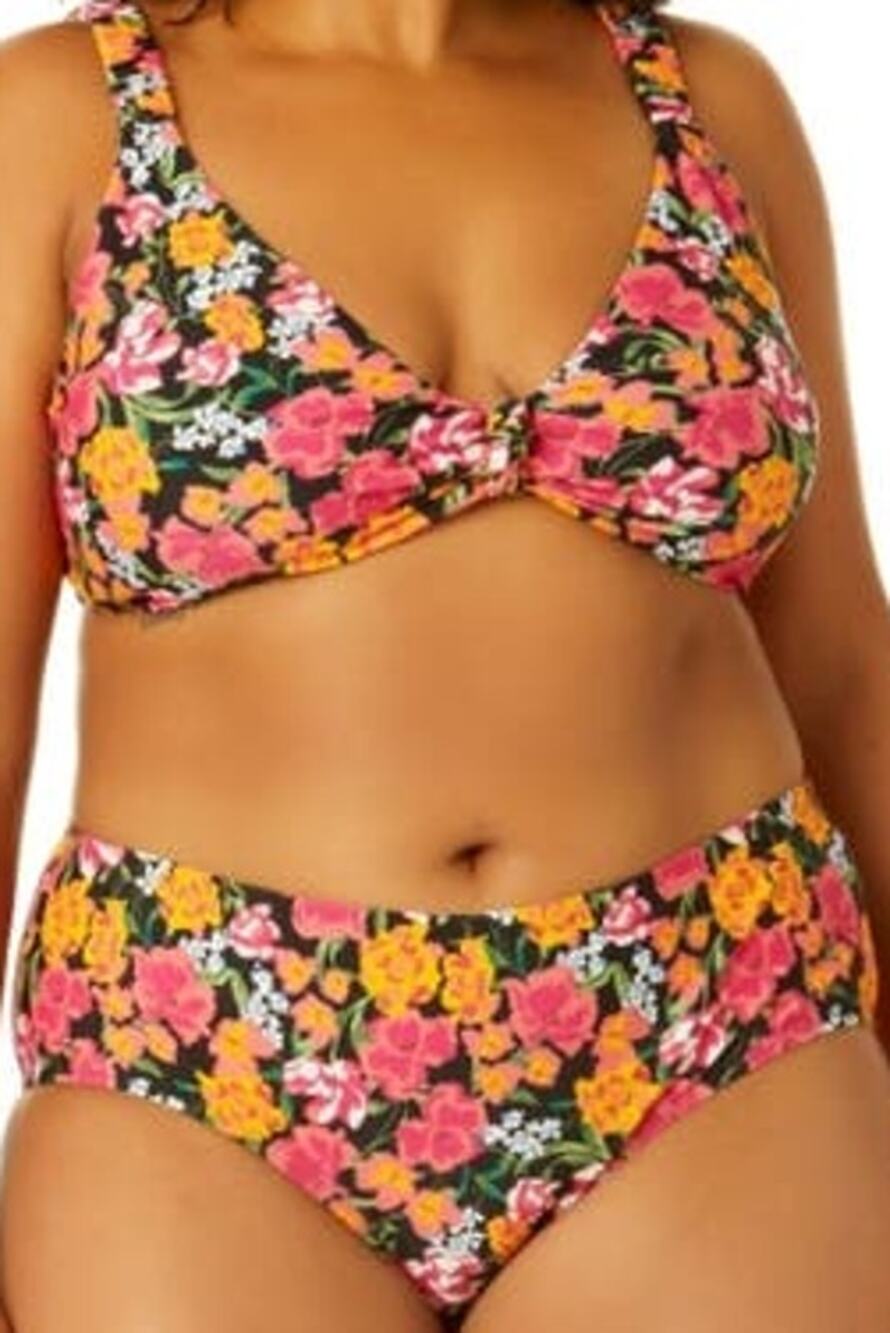 Time and True Women's Plus Size Floral 2pc bikini 24/26 3X